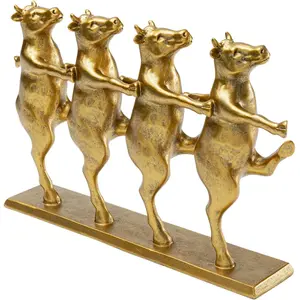 Déco vaches cancan dorées Kare Design pas cher