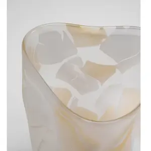 Vase Galicia beige 29cm Kare Design pas cher