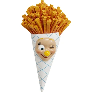 Comparateur de prix : Déco murale cornet de frites 46cm Kare Design TU