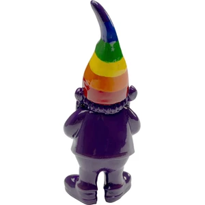 Déco nain violet arc-en-ciel 11cm Kare Design TU pas cher