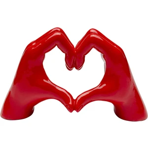Comparateur de prix : Déco mains rouges coeur Kare Design TU