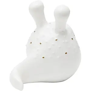Comparateur de prix : Déco Animal limace blanche et dorée Kare Design