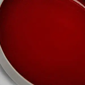 Comparateur de prix : Kare Design Assiette creuse en porcelaine rouge et blanche D21 - Lot de 6