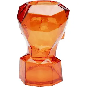 Comparateur de prix : Vase Prisma visage orange 30cm Kare Design