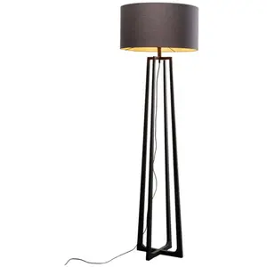 Lampadaire Timon noir 160cm Kare Design TU pas cher