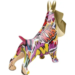 Comparateur de prix : Tirelire chien doré graffiti Kare Design