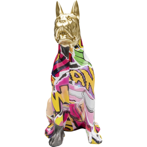 déco dogue allemand assis graffiti pas cher