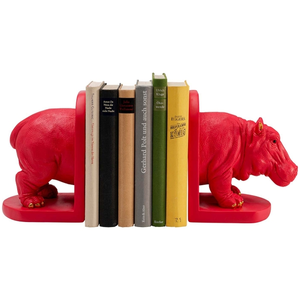 Serre-livres hippopotame rose set de 2 Kare Design TUVendu parkare-design