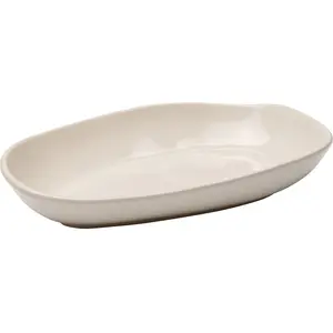 Assiettes creuses Organic 25cm crème set de 4 Kare Design pas cher