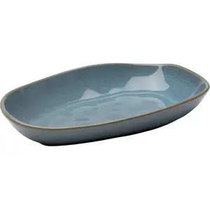 Assiettes creuses Organic 25cm bleues set de 4 Kare Design pas cher