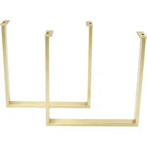 Pieds de table Tavola laiton set de 2 Kare Design pas cher