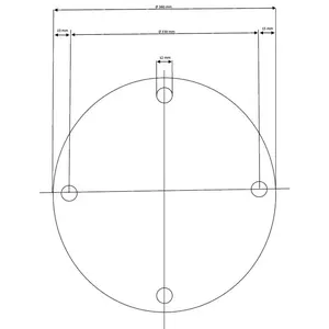 KARE Cadre de Table d'invitation en métal Blanc Ø 60 cm Ø 60 cmVendu parconforama