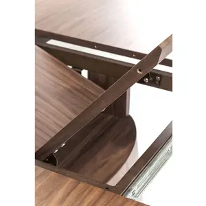 Comparateur de prix : KARE Table à manger ovale extensible bois noyer benvenuto