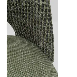 Chaise - KARE - Hudson verte - Tissu - Contemporain - Design pas cher