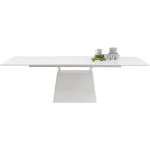 Comparateur de prix : Table à rallonge Benvenuto rectangle blanche Kare Design TU