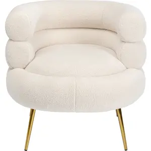 Comparateur de prix : Fauteuil - KARE - Livelli - Rétro - Courbes arrondies - Pieds en acier doré