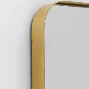 Kare Design Miroir en acier doré 160x40 pas cher