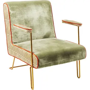 Fauteuil - KARE - Aunt Betty - Tissu - Acier - Design Contemporain