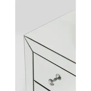 Commode - KARE - Luxury 2 portes 6 tiroirs - Bois - Laqué - MiroirVendu parcdiscount
