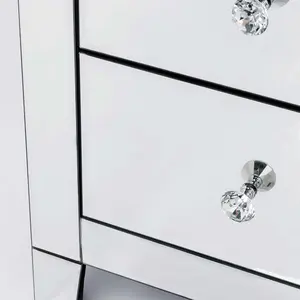 Comparateur de prix : Commode - KARE - Luxury - 3 tiroirs - Bois - Miroir - Gris