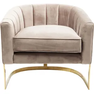 Fauteuil - KARE - Pure Elegance - Tissu Beige - Acier inoxydable - 1 placeVendu parkare-design