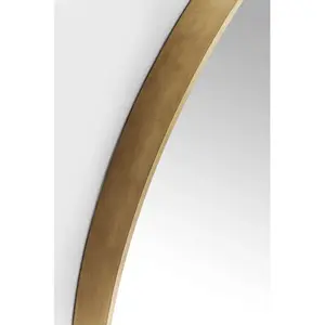 Comparateur de prix : Miroir Curve rond laiton 100cm Kare Design