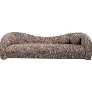 Kare Design Canapé 3 places en polyester marron et blanc pas cher