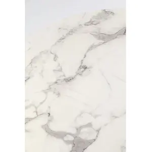 Comparateur de prix : Table Schickeria 110cm effet marbre blanc Kare Design TU