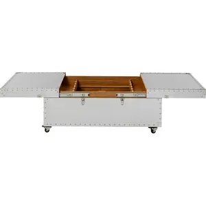Kare Design Table basse bar en acier brillantVendu paramazon