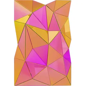 Kare Design Miroir prismes multicolore 120x80