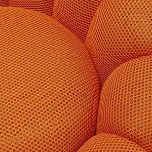 Comparateur de prix : Kare Design Fauteuil pivotant en polyester orange effet résille