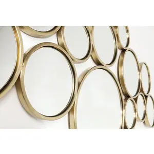 Comparateur de prix : Miroir Bubbles laiton 93x138cm Kare Design TU