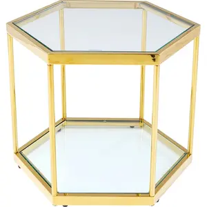 Table basse Comb dorée Kare Design pas cher