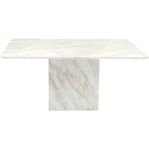 Comparateur de prix : Table Artistico marbre blanc 160x90cm Kare Design TU