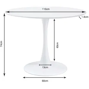 Comparateur de prix : Table Schickeria 110cm chêne et noire Kare Design TU