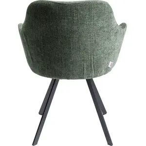 Comparateur de prix : Chaise avec accoudoirs pivotante Lady Loco Coco verte Kare Design TU