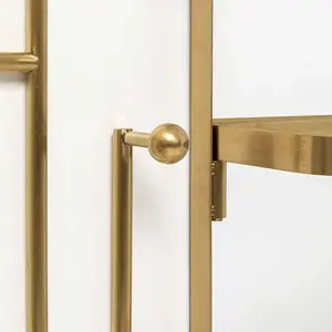 Comparateur de prix : Porte-manteau miroir - KARE - Tristan - 150x76cm - Doré - 7 patères