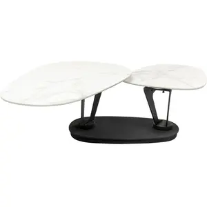 Comparateur de prix : Table basse - Kare Design - Franklin - Effet marbre blanc - Contemporain