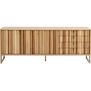 Comparateur de prix : Buffet bas - Kare Design - Concertina - Hauteur 74 cm - Blanc - Bois massif - Laqué