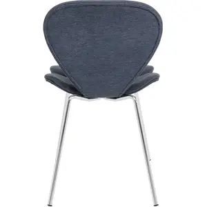 chaise soft petal bleue kare design pas cher