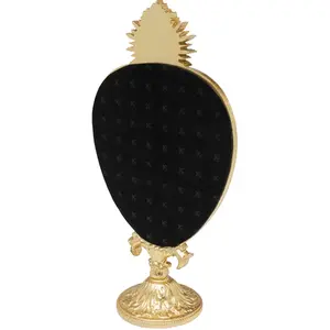 miroir de table coeur enflammé 30cm pas cher