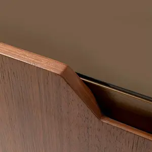Comparateur de prix : Kare Design Buffet 4 portes en noyer et verre