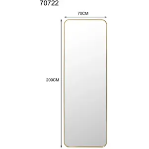 Miroir Simply 200x70cm laiton Kare DesignVendu parconforama