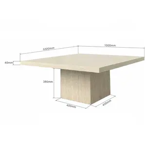 Comparateur de prix : Table basse Travertino 100x100cm Kare Design