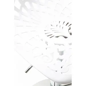 Kare Design Tabouret De Bar Ornament Blanc Kare Design pas cher