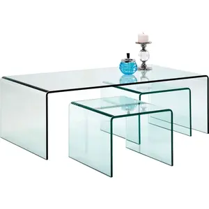 Comparateur de prix : DECLIKDECO Tables basses Visible Clear set de 3 Kare Design TU