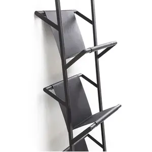 Porte-catalogue noir 174cm Kare Design pas cher