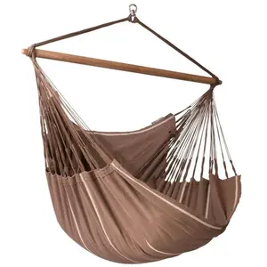 LA SIESTA Chaise-hamac Lounger Habana en coton bio marron - HabanaVendu parcarrefour