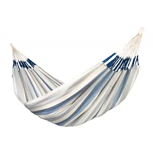 Comparateur de prix : Hamac Kingsize BRISA Sea Salt LA SIESTA - Bleu - Extérieur - 400 x 180 cm - 200 kg