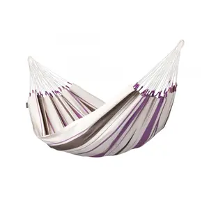 Hamac simple La Siesta Caribeña Purple Violet, blanc et marronVendu parcarrefour